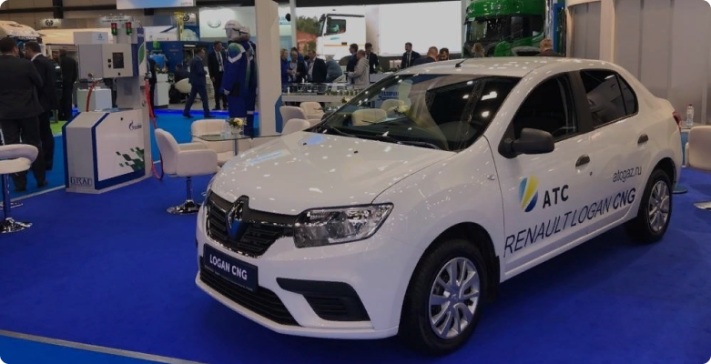 Компания Renault представила версию Рено Logan(Логан) работающую на газе