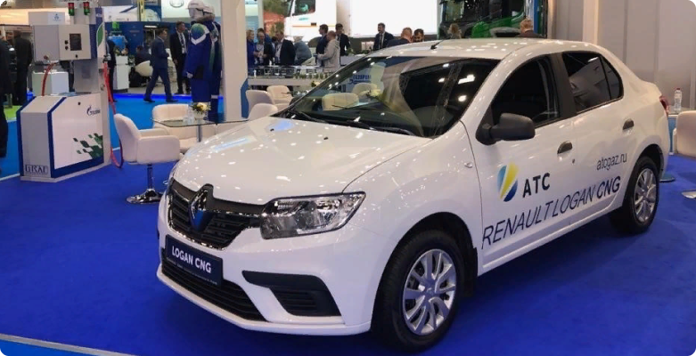 Компания Renault представила версию Рено Logan(Логан) работающую на газе